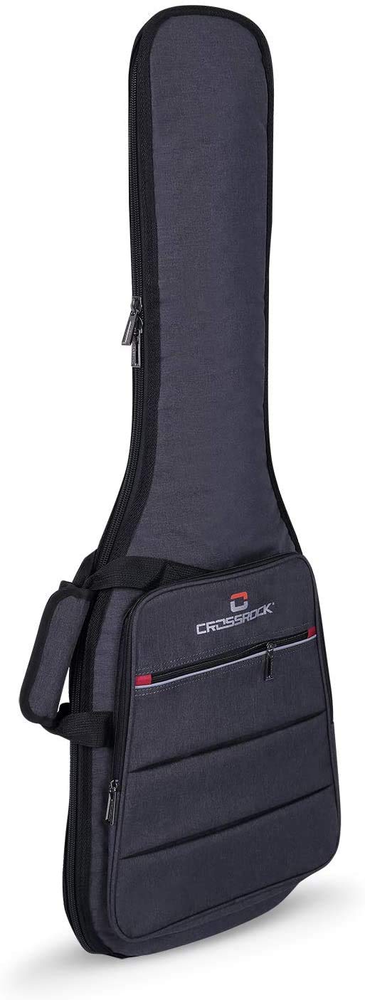 Crossrock CRSG107E Electric Guitar Bag, 10mm Padding, Backpack Available，Dark Grey (CRSG107EGR)
