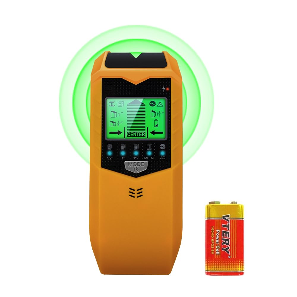 Mocita Stud Finder Wall Scanner 5-in-1 with Live Wire Detection