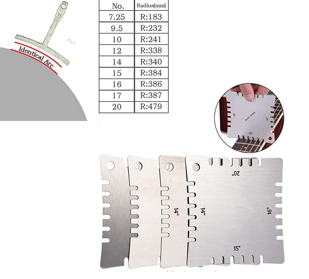 TUOREN 61Pieces Complete Guitar Repairing Tool Kit with Ruler Gauge Measuring Tool Hex Wrench Files Fingerboard Guard Grinding Stone Guitar Gift for Acoustic Electric Guitar & Bass Banjo