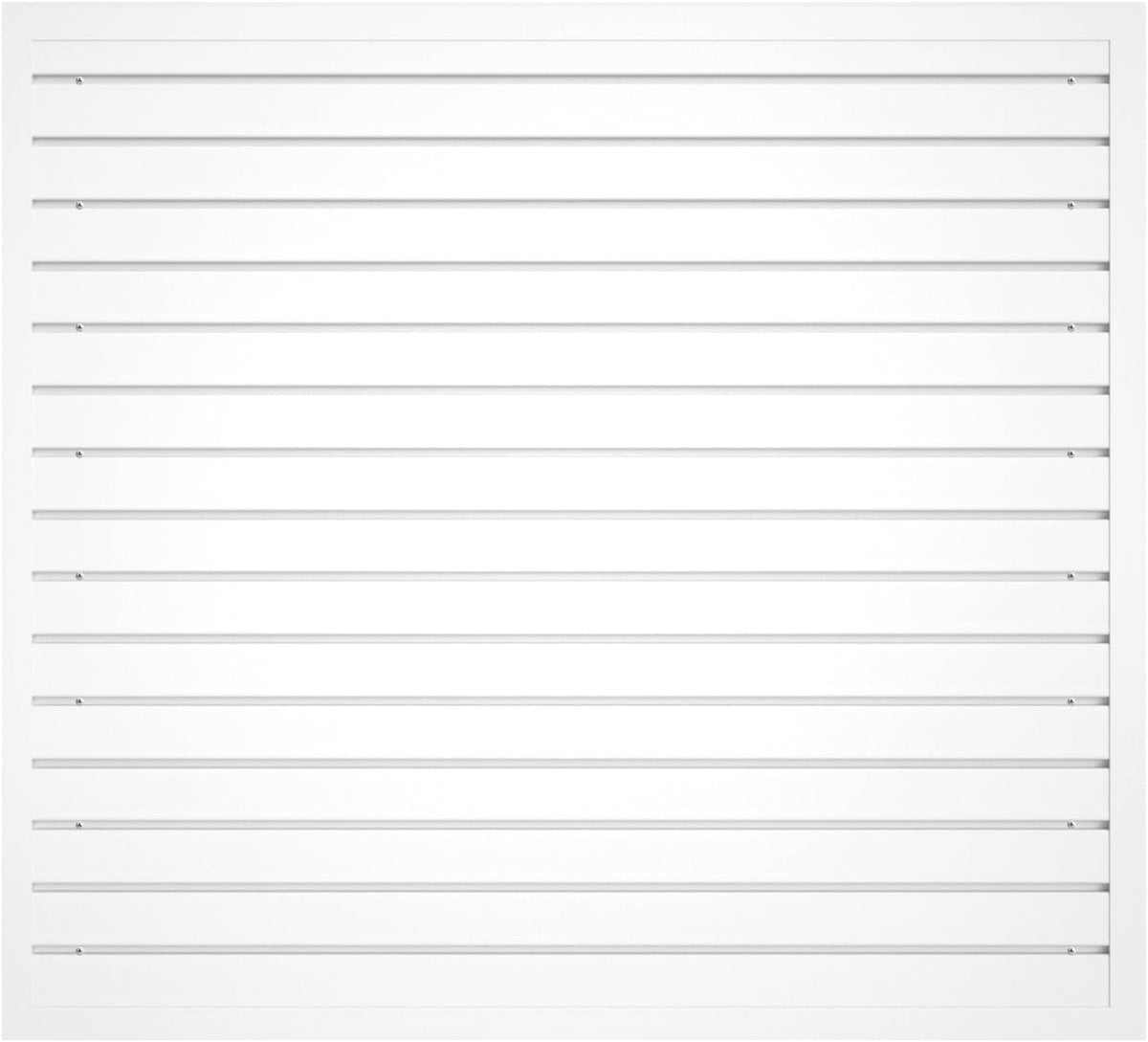 NeatiEase Slatwall Panel Wall Storage Systems, 4 x 4ft Slat Wall Paneling Garage Wall Organizer, Heavy Duty Wall Mounted PVC Wall Rack (White)