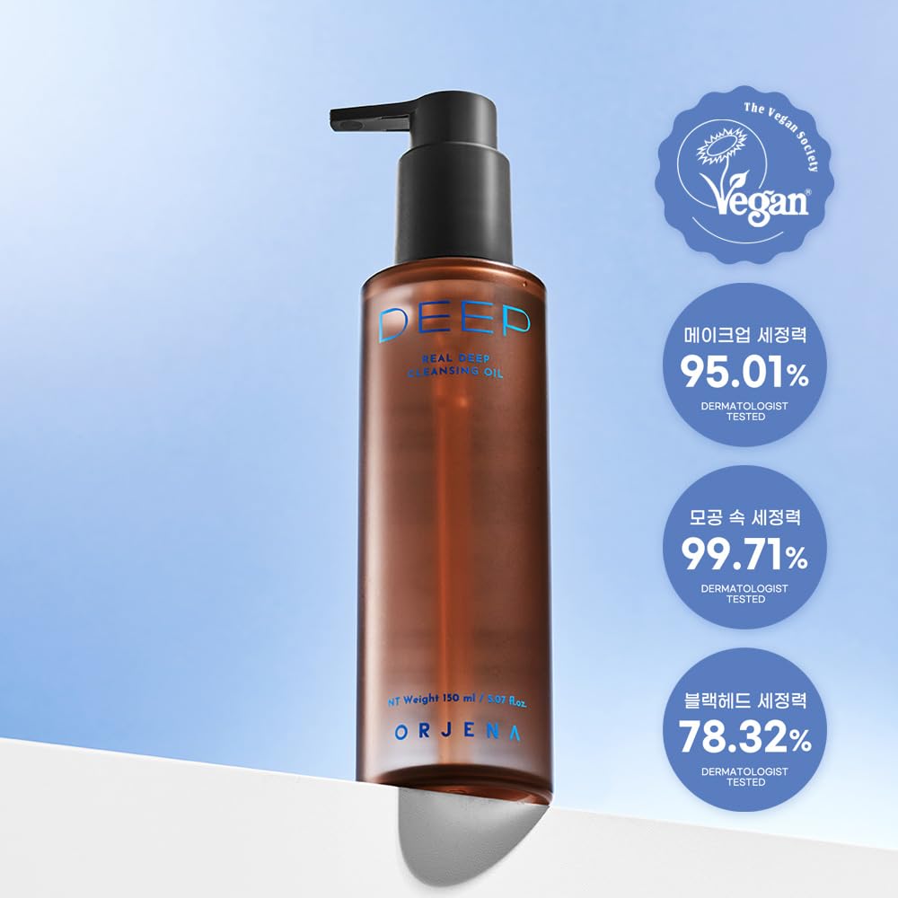 OJRN ORJENA Real Deep Cleansing Oil, Makeup Remover, 5.07 fl oz