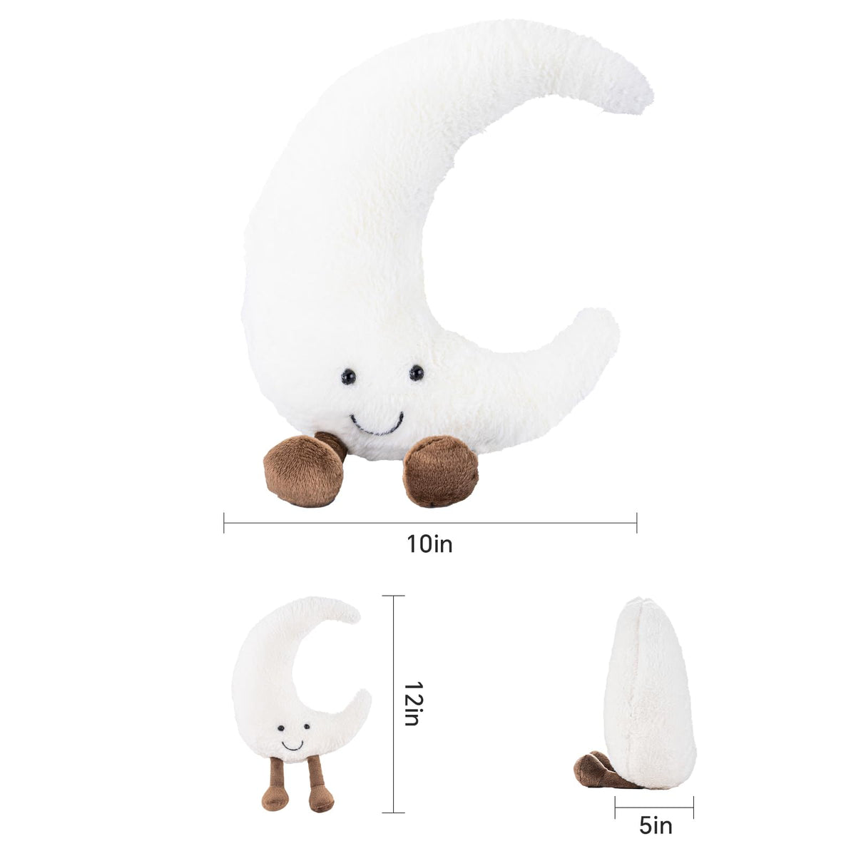 Sun and Moon Plush, 12" Sun Pillow Moon Pillow 2PCS Soft Plush Toy