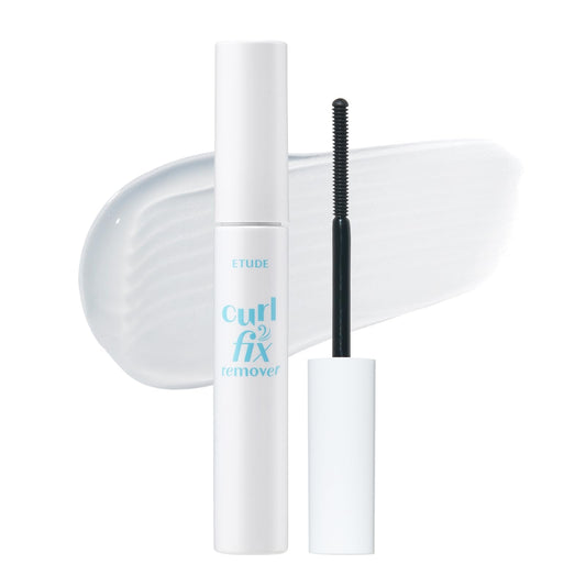 ETUDE Curl Fix Waterproof Mascara Remover with Biotin and Argan Oil, 0.3 oz