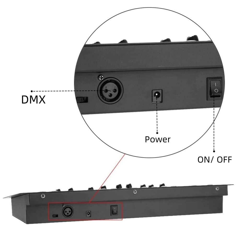 JCYW FLODY 192 DMX Controller for DJ Lights, DMX512 Stage Lighting Console