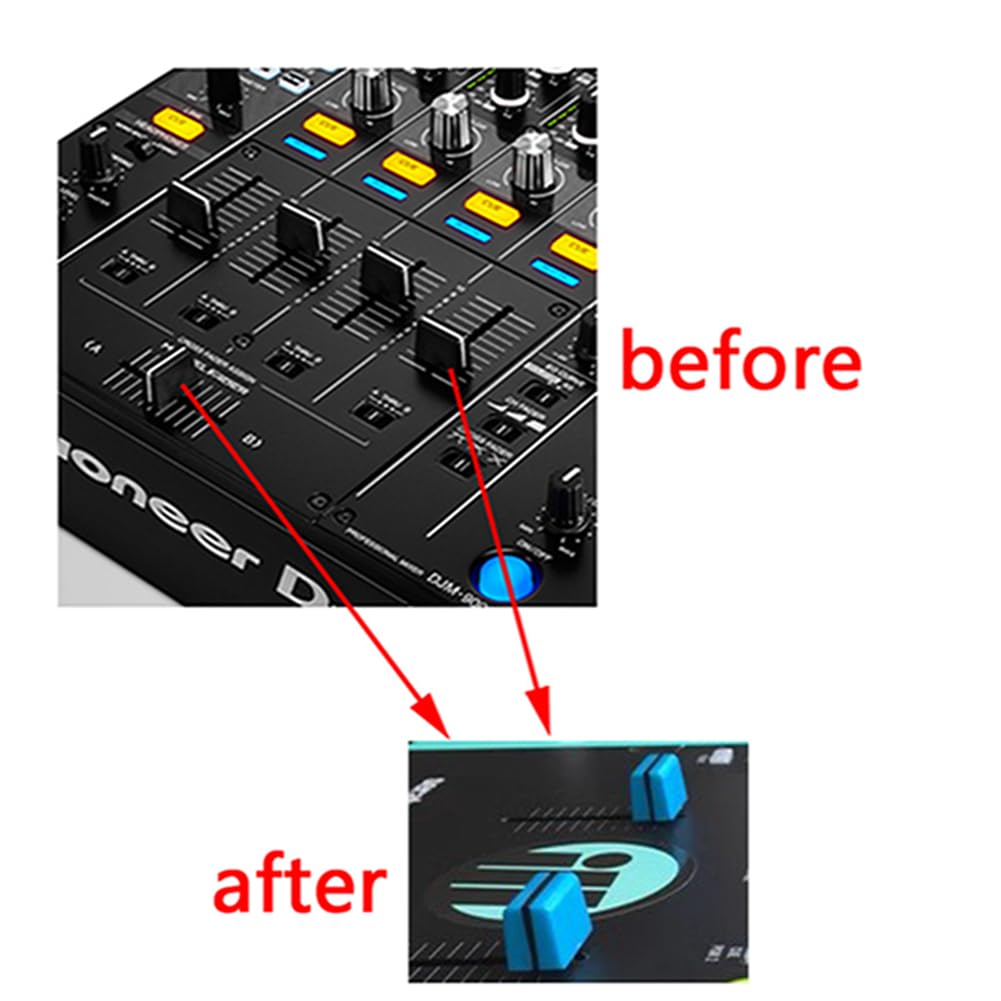 WXYINSPAS 5pcs Universal Fader Knobs Replacement Fader Cap Slider for DJ Controller Mixer Console Pioneer Pioneer DJM、DDJ、XDJ, Denon Numark AKAI RANE VESTAX (Universal Red Hats)