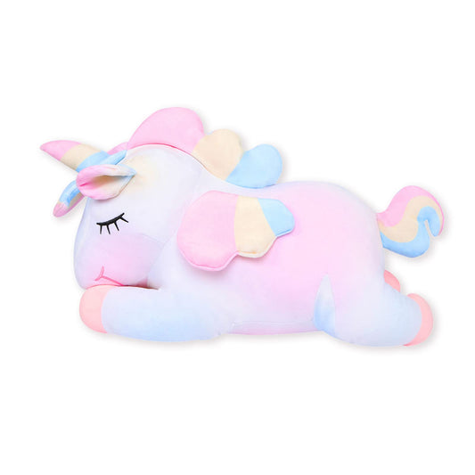 AIXINI Plush Unicorn Stuffed Animal Pillows Toy, 11.8 Inch Cute Soft Colorful Rainbow Unicorn Plushie Gifts for Girls