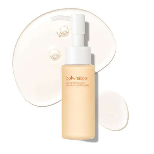 Sulwhasoo Gentle Cleansing Foam | Hydrating Korean Facial Cleanser | Removes Makeup, Dirt & Oil | Softening Daily Face Wash for Dry, Normal & Sensitive Skin, Mini Travel Size, 1.69 fl. oz.