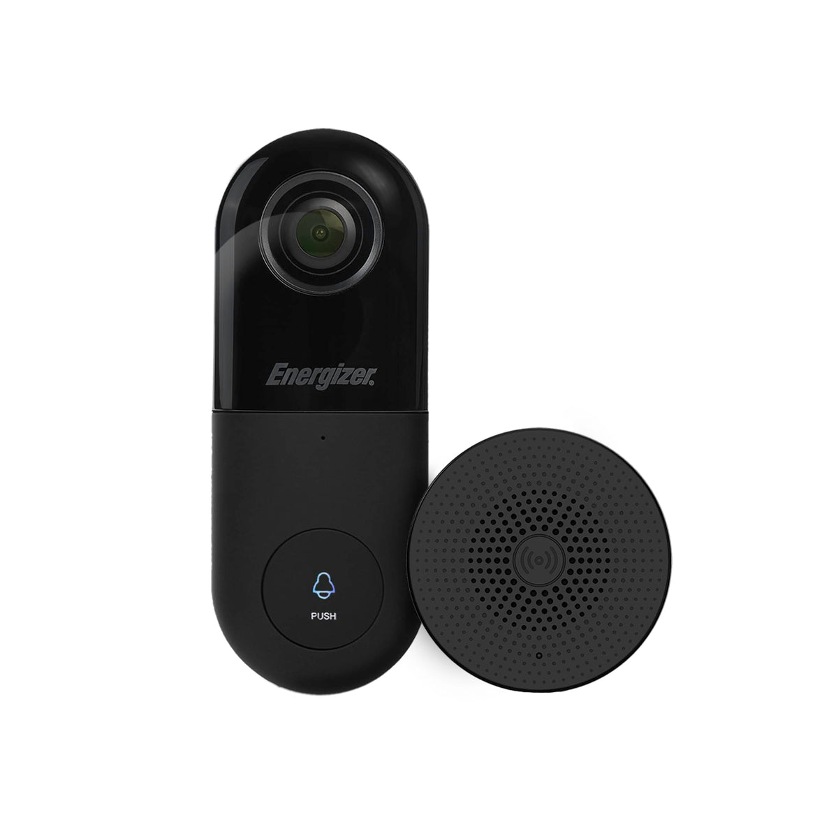 Energizer Smart 2K Doorbell & Chime, Wired Video Doorbell Security Camera, 2-Way Audio, Night Vision, Cloud & Micro SD Storage, Remote Access App, Motion Sensor, Live Viewing, Requires Existing Wires