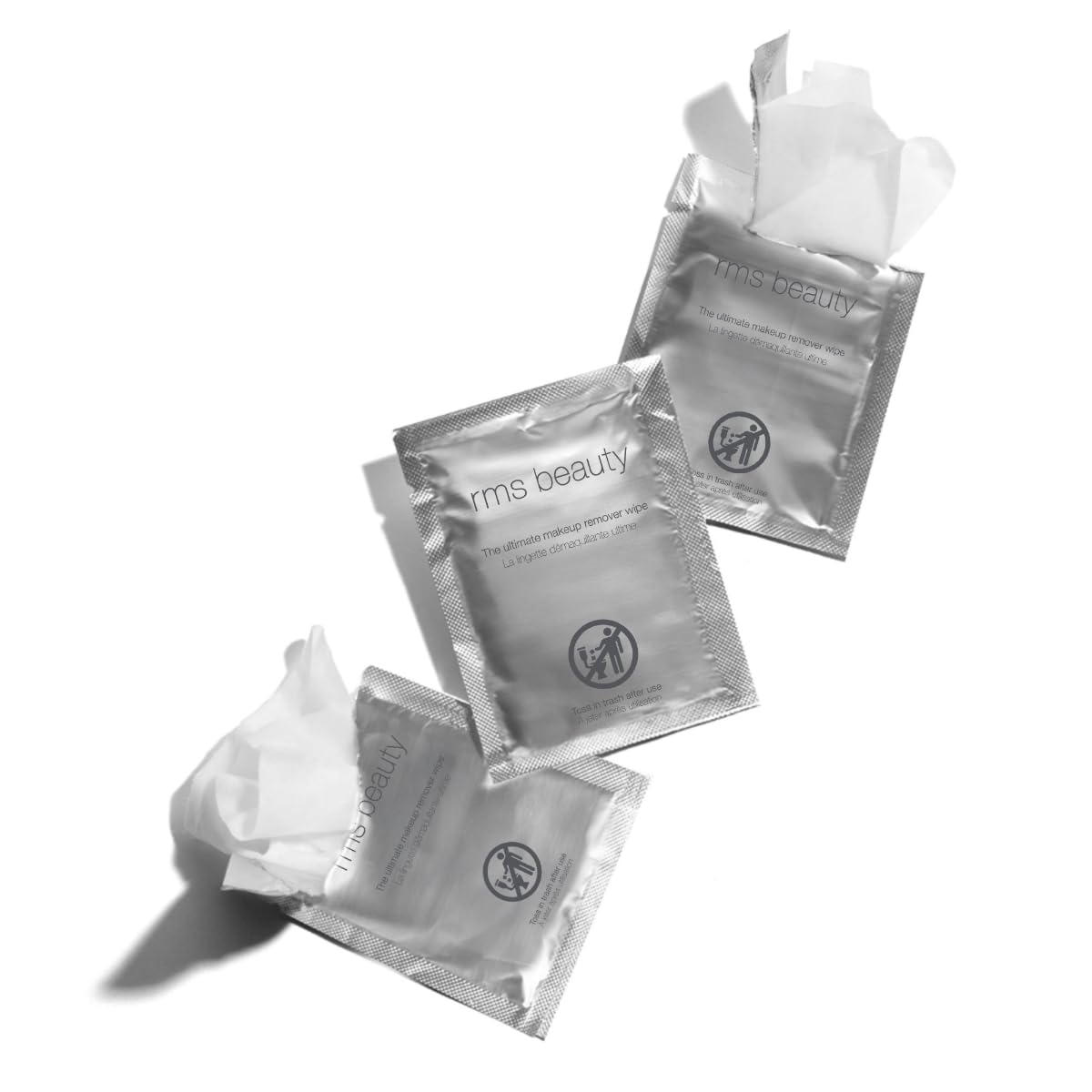 RMS Beauty Makeup Remover Wipes - Coconut Oil Towelettes, 30 ct