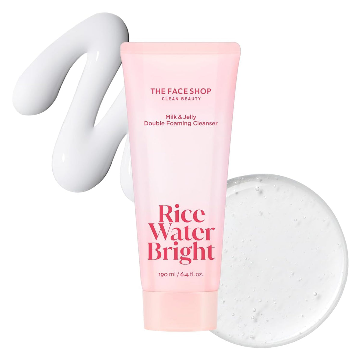The Face Shop Rice Water Bright Milk & Jelly Double Cleanser, 6.4 fl. oz.