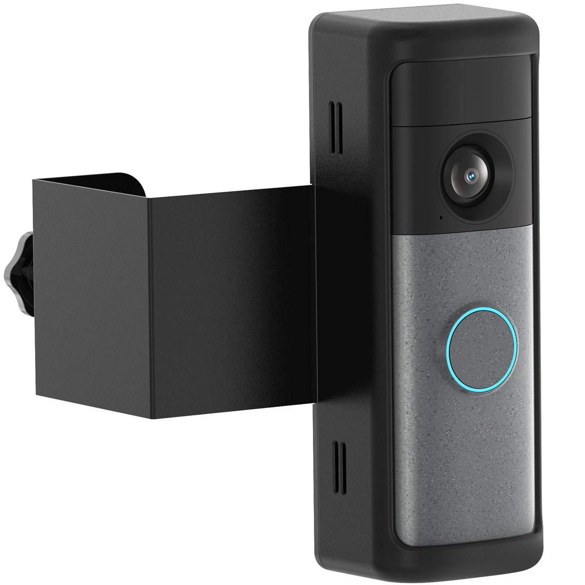 Anti-Theft Ring/Blink Doorbell Mount for 2026 Newest Battery Doorbell/Plus/Pro (2nd Gen), No-Drill Camera Doorbell Kits, Non-Blocking Motion Sensor, Accessories for Apartment & Rental, Black