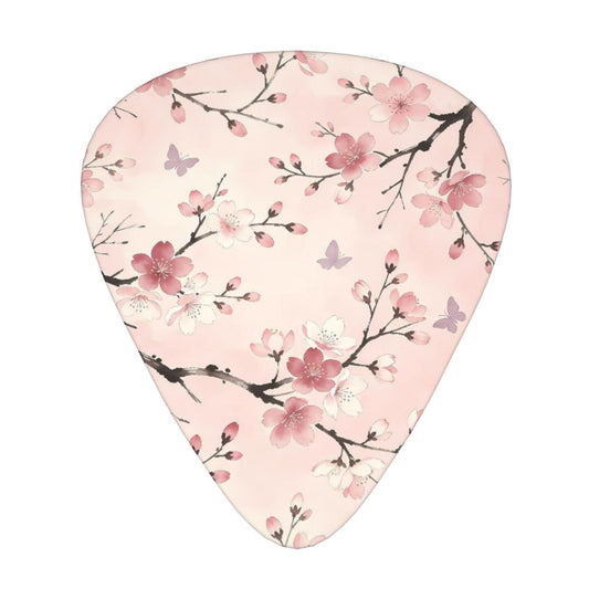 EUPRE Cherry Butterfly 12 Pack Guitar Picks Light Pick Triangle Pick