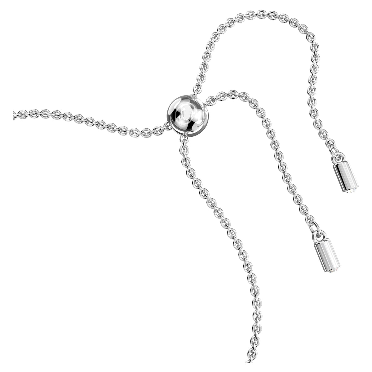 Swarovski Imber Emily Bracelet, Round Blue Crystals on Rhodium Finished Band, Part of the Emily Collection