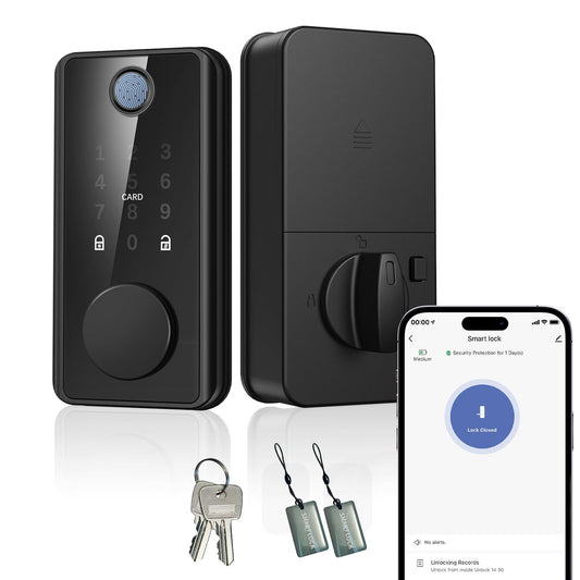 Fingerprint Door Lock, Keyless Entry Keypad Deadbolt for Bedroom Front Door
