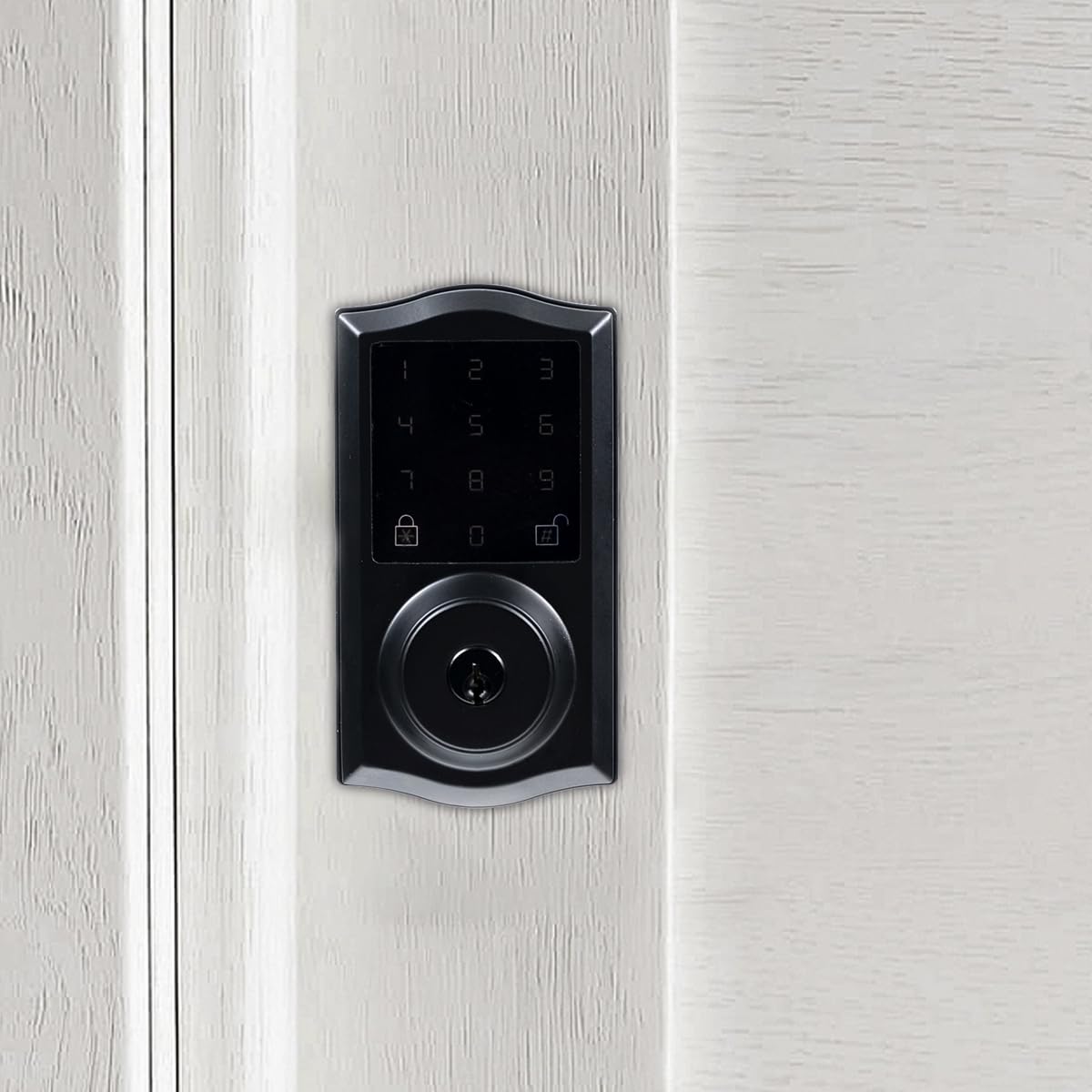 Pahama Bluetooth Deadbolt Lock, Keyless Entry Door Lock with APP Control Digital Deadbolt with App Control Keyless Entry Fingerprint Deadbolt Auto Electronic Keypad Smart Locks for Front Door