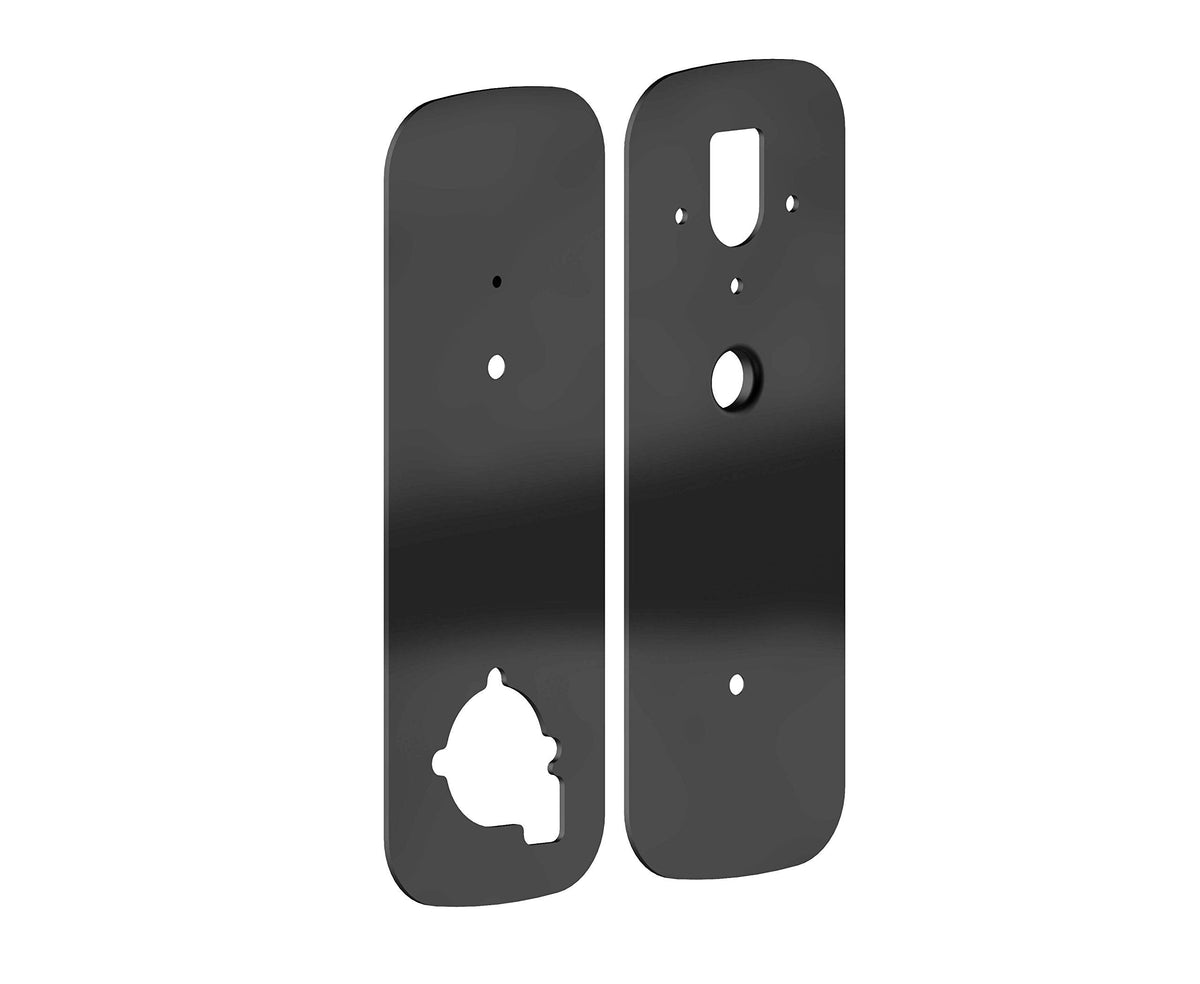 Lockly Smart Door Lock Cover Plate, Accessory for Lockly Smart Locks, Rust-Proof Stainless Steel for Hole Filler Plate - Matte Black (PGA006MB)
