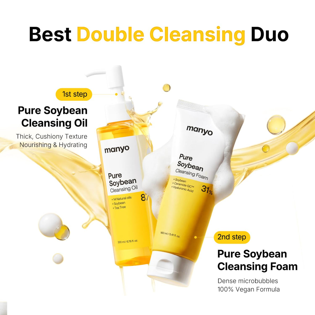 MANYO Pure Cleansing Oil, Makeup Remover, Blackhead & Pore Care, 6.76 fl oz