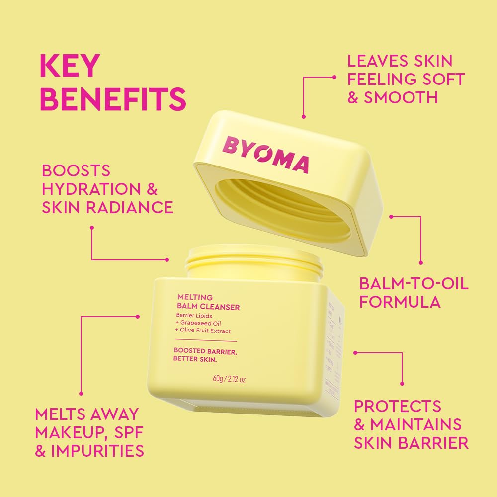 BYOMA Melting Balm Facial Cleanser, Buttery Soft Cleansing Balm (60g)