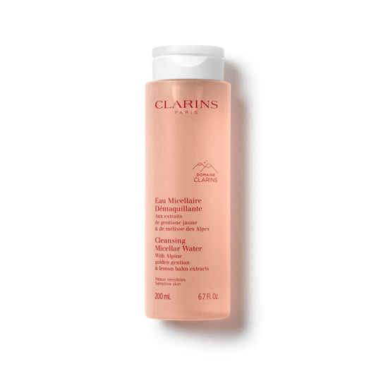 Clarins Cleansing Micellar Water | Quickly Removes Make-Up, Pollution and Grime | No Rinse Needed | Preserves Skin's Microbiota | Safe For Use on Eyes, Face and Lips | Dermatologist Tested