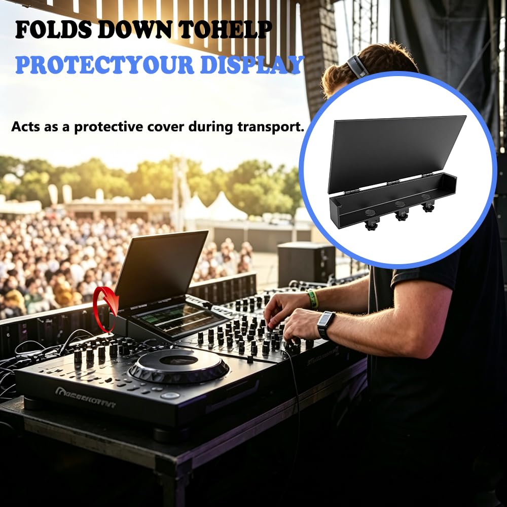 Bamokee Display Sun Shield for AlphaTheta XDJ-AZ, Adjustable DJ Screen Hood