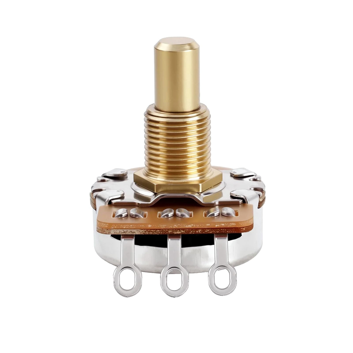 Banworks Brass B250K Imperial 3/8" Thread Full Sized Guitar Solid Shaft Pot