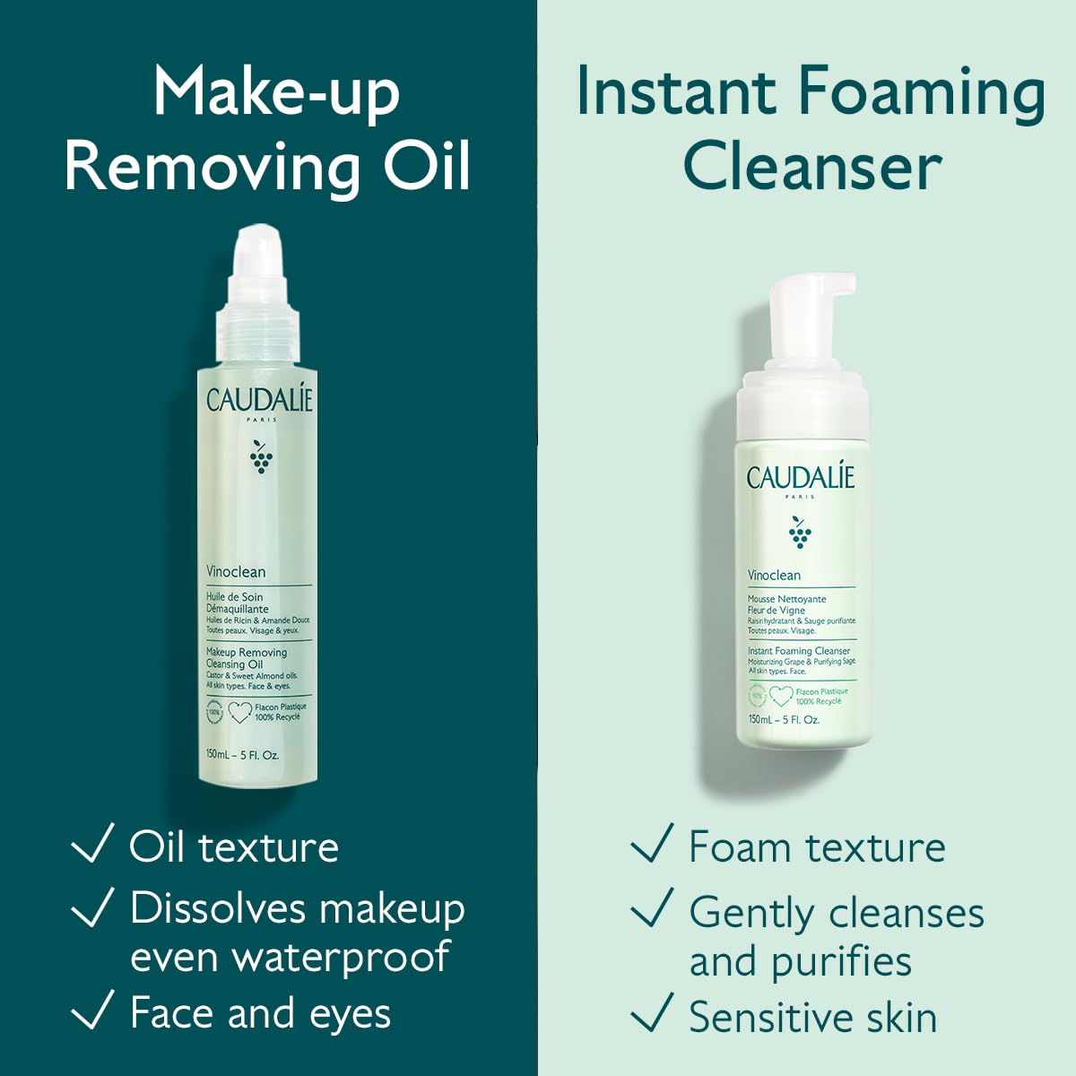 Caudalie Vinoclean Makeup Removing Cleansing Oil - 150 mL