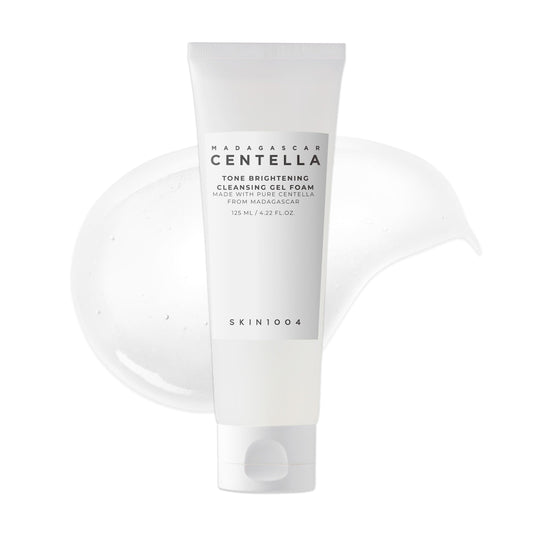 SKIN1004 Tone Balancing Cleansing Gel Foam, 125ml, Makeup Remover & Face Cleanser with Madagascar Centella Asiatica & MadeWhite, Korean Hydrating Gel Facial Cleanser, Korean Skincare