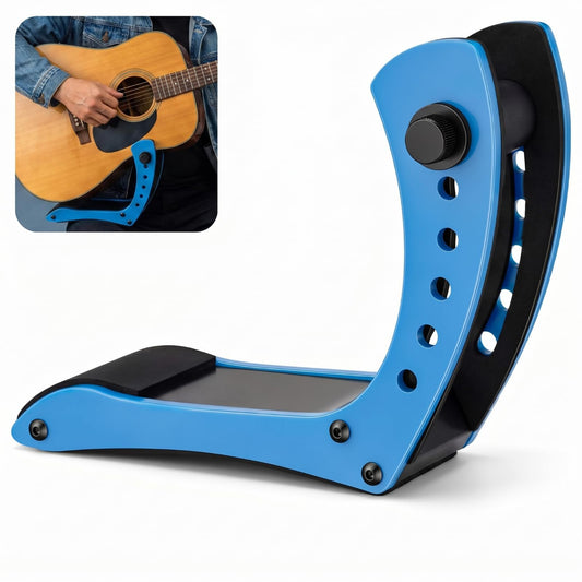 Chumia Ergonomic Electric Guitar Holder Guitar Plastic Rest Leg, Blue