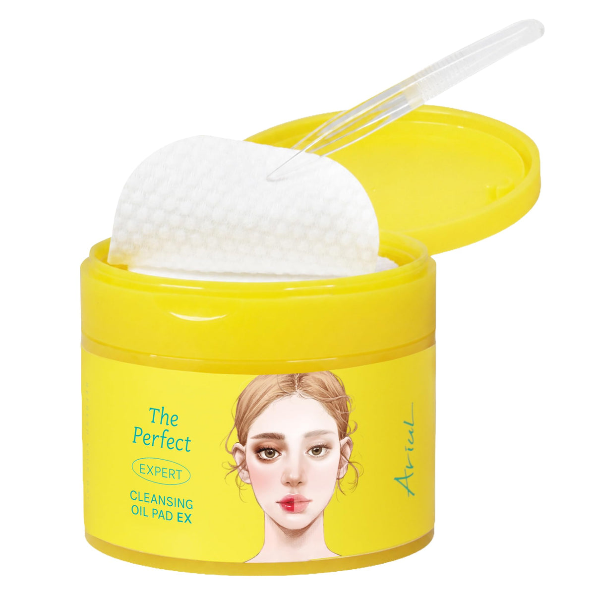 Ariul The Perfect Cleansing Oil Pads EX – Korean Facial Cleansing Pads for Makeup Removal, Gentle Oil Makeup Remover Wipes with Plant Extracts, Hydrating Face Cleanser Pad (60 Sheets)