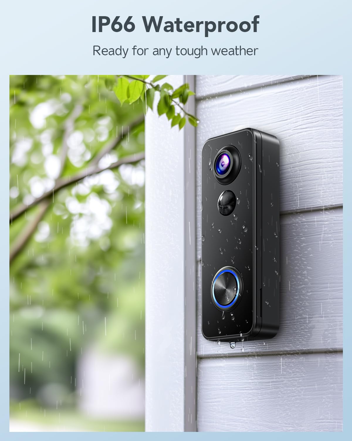 XTU 2K Video Doorbell Camera Wireless with Chime, No Monthly Fee