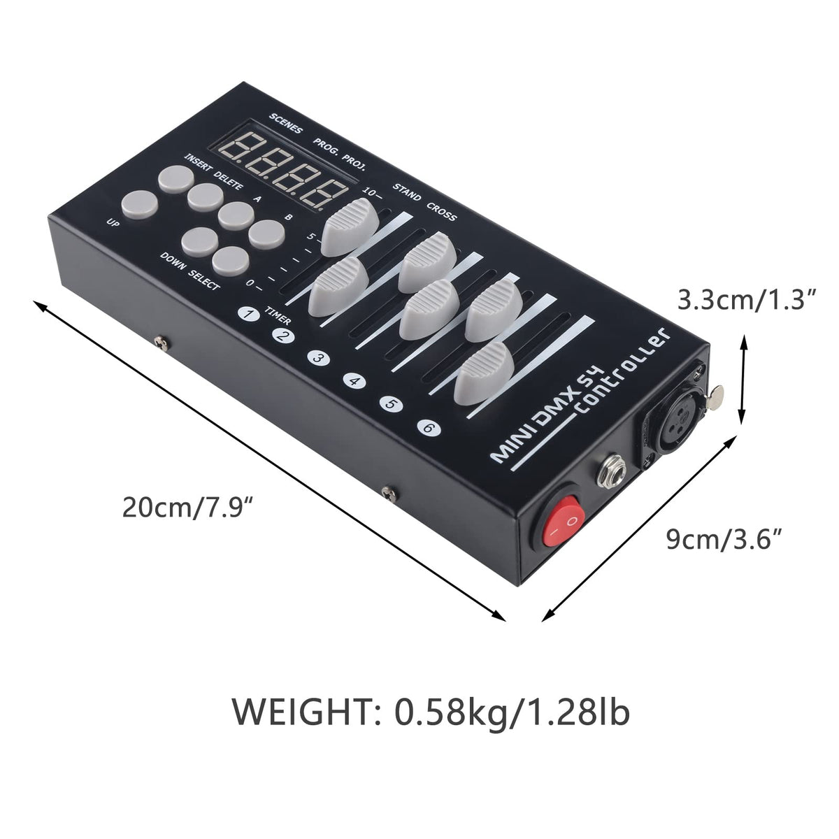 DMX Controller 54 Channel Mini DMX 512 Controller for DJ, Stage & LED Lights