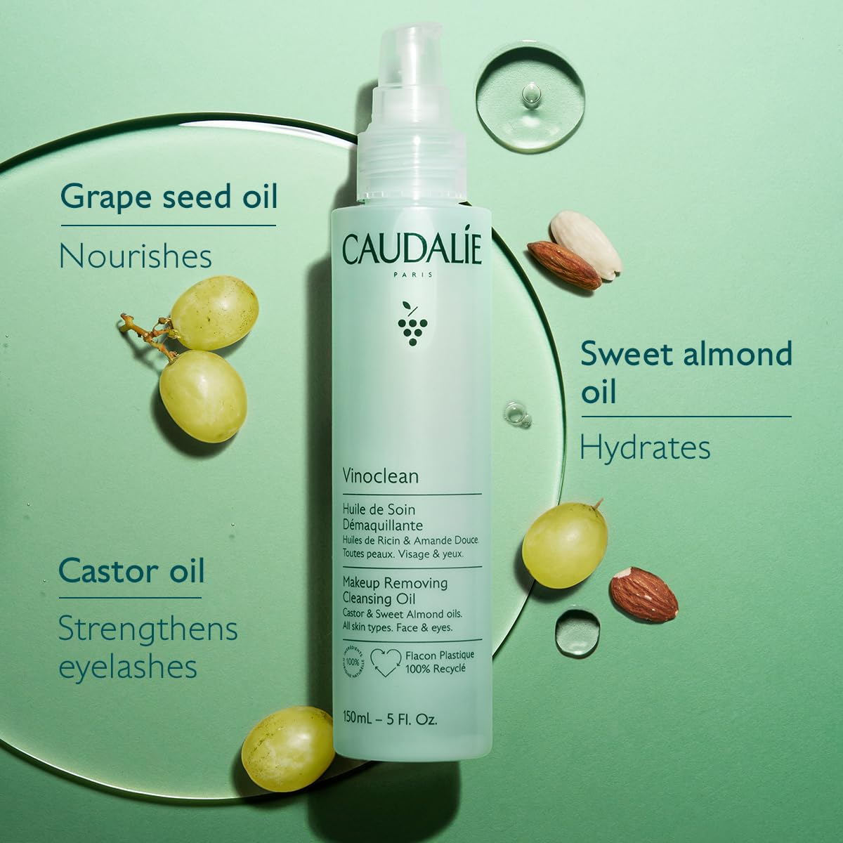 Caudalie Vinoclean Makeup Removing Cleansing Oil - 150 mL
