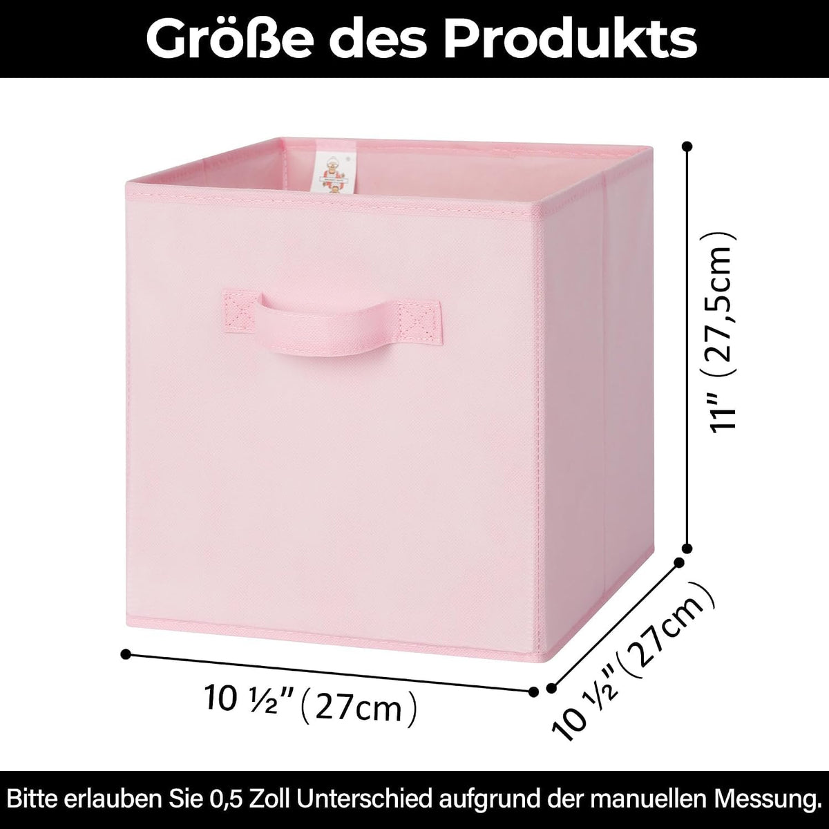 GRANNY SAYS 11 Inch Cube Storage Bins, 6-Pack Storage Cube Organizer, Pink