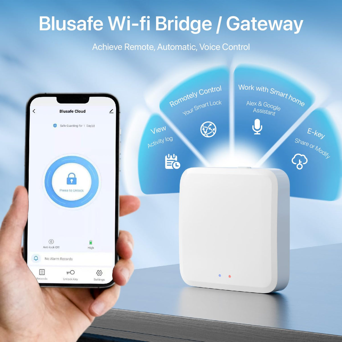 TUYA WiFi Gateway for Smart Lock Ring Doorbell Fingerprint Deadbolt