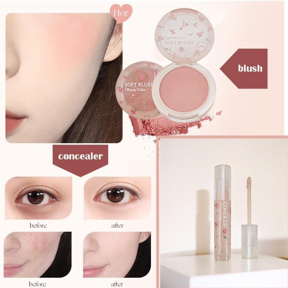 8Pcs Makeup Kit, Lipstick & Eyeshadow, Makeup Set for Teens &Girls