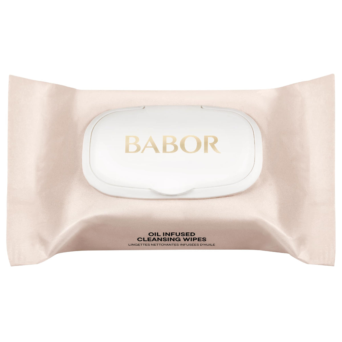 BABOR Oil Infused Cleansing Wipes, Cotton Cleansing Wipes with Panthenol, Almond Oil, Vitamin E and Hyaluronic Acid for Sensitive Skin (Pack of 25)