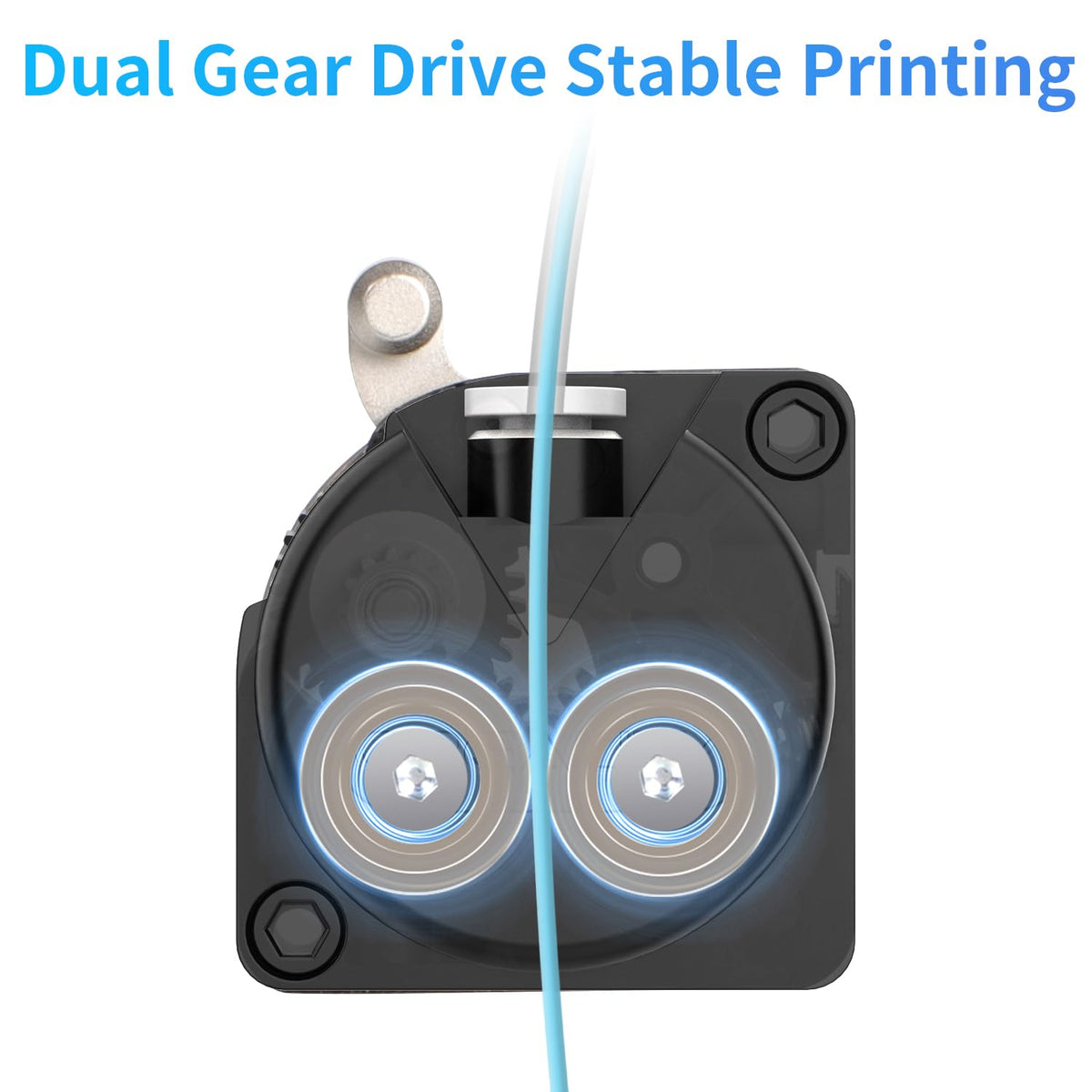Creality K1 Max/K1/K1C/K1 SE Upgrade Direct Drive Extruder, Dual Gear Feeding Extrusion Kit, Without Stepper Motor, Support 1.75mm Filament for 3D Printers Ender 3 V3, Ender 3 V3 Plus