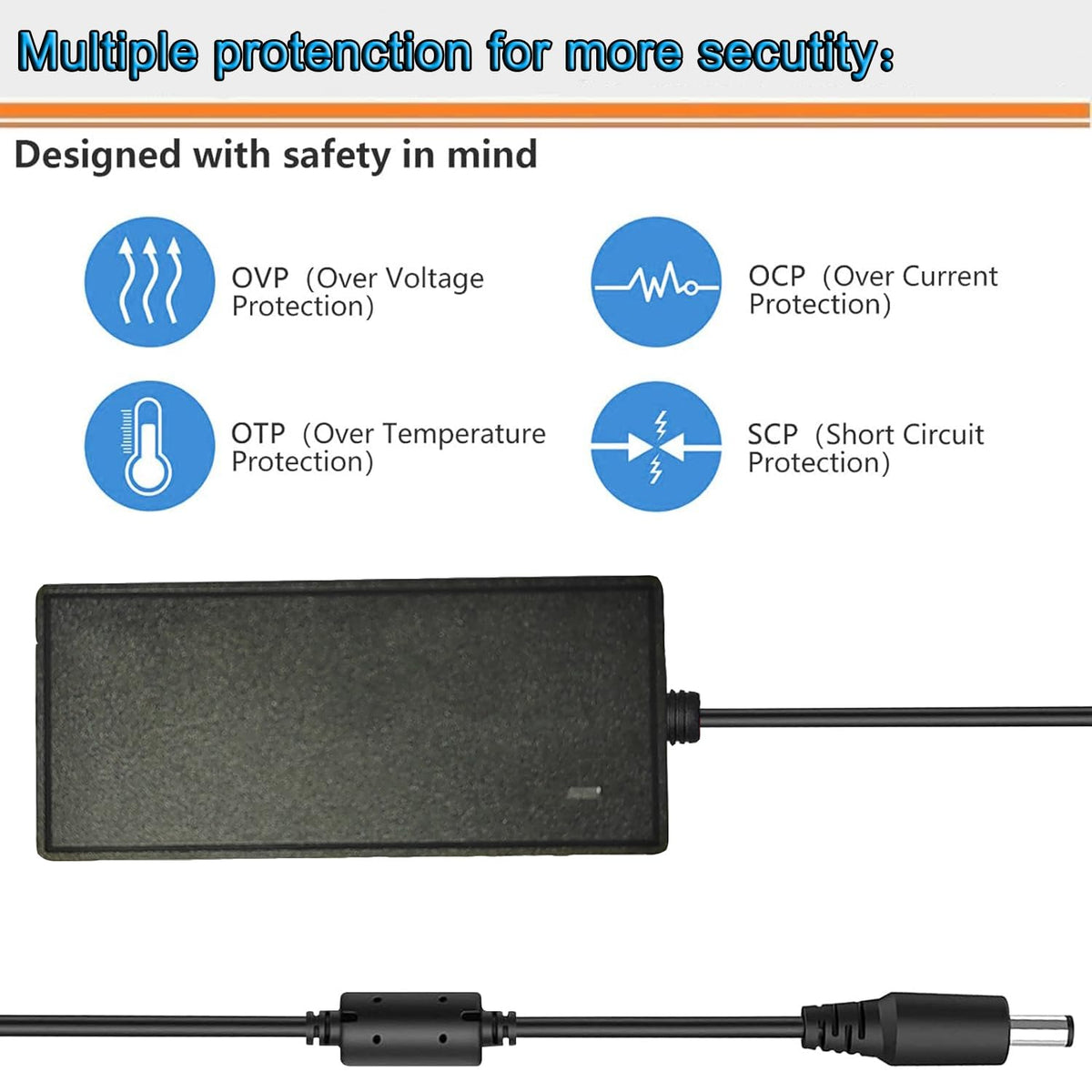 lojiraz 12V Power Adapter Cord Compatible with Pioneer DJ Serato DDJ-1000 DDJ1000 SRT DDJ-1000SRT DDJ-1000SRT-W 4-Channel Club Style Digital DJ Controller 12VDC DC12V 12.0V Power Supply Cord PSU