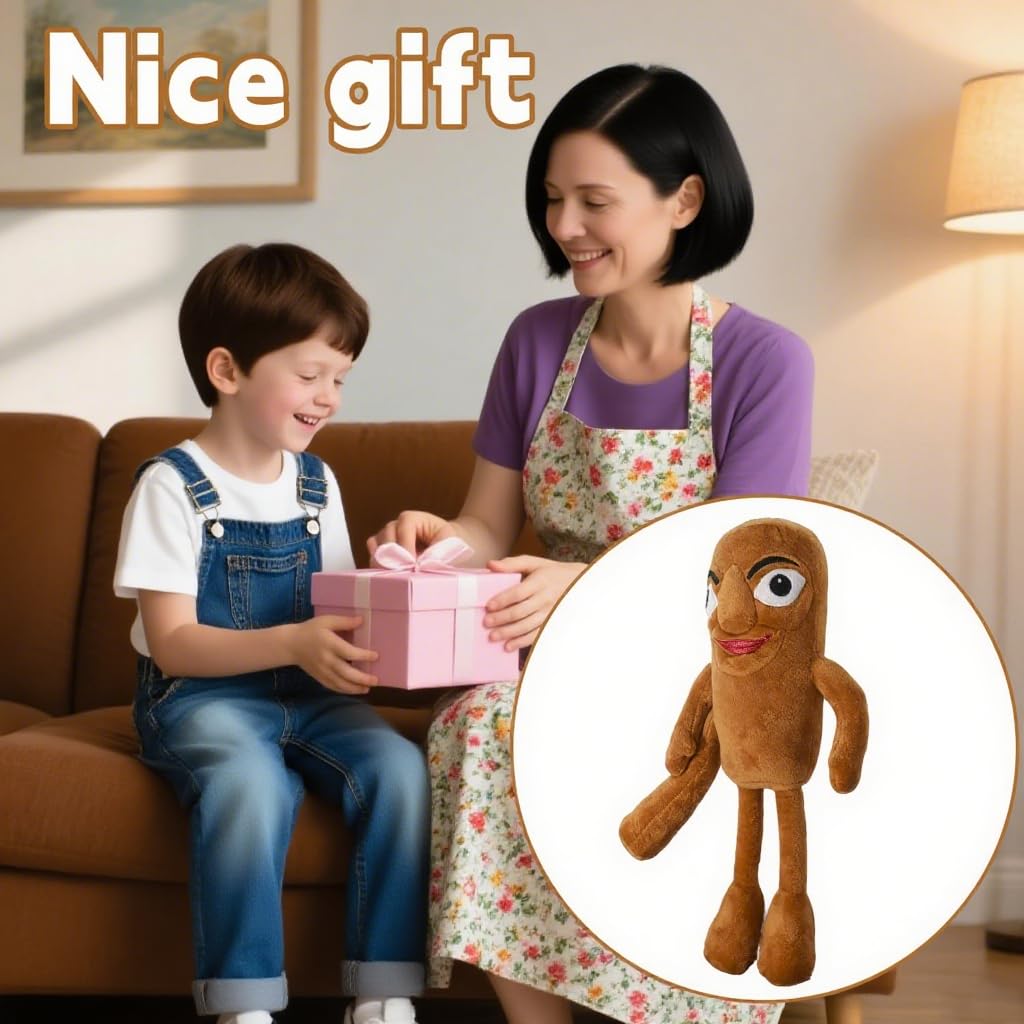 TBKETR Italian,Tung Tung Tung Sahur Plushies Toy 16inch for Fans Gift, Soft Stuffed Animal Pillow for Home Kids' Bedroom Decor, Birthday Christmas Choice for Boys Girls(Tung)