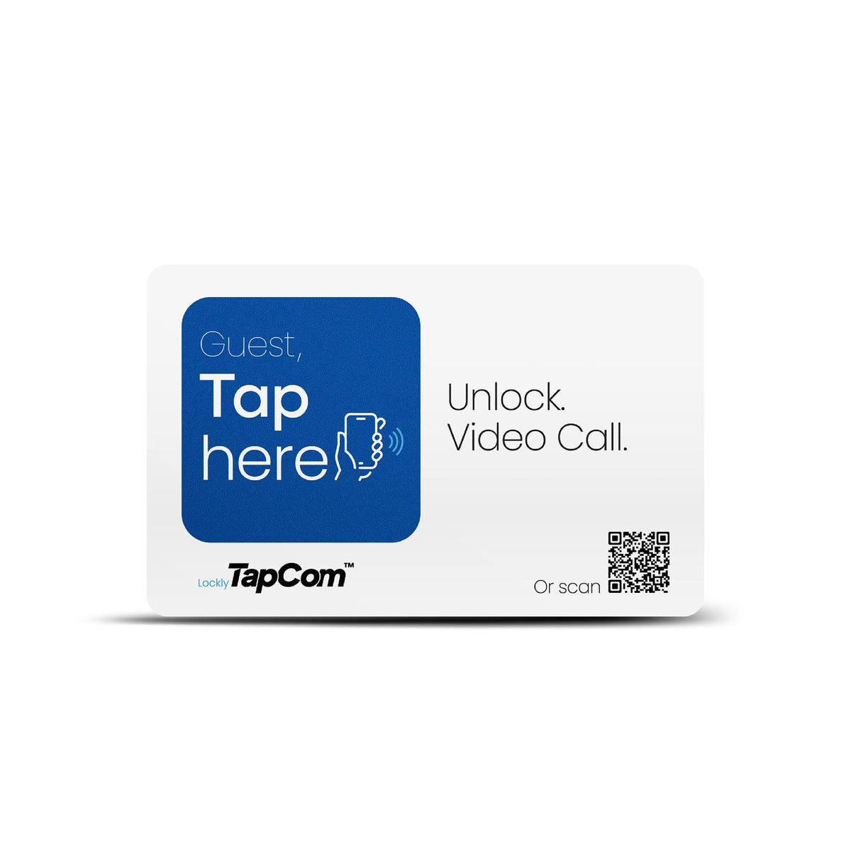 Lockly TapCom – App-Free Video Intercom & Smart Door Lock Upgrade, Patent Pending, Tap or Scan Guest Access, Works with Your Existing Smart Lock