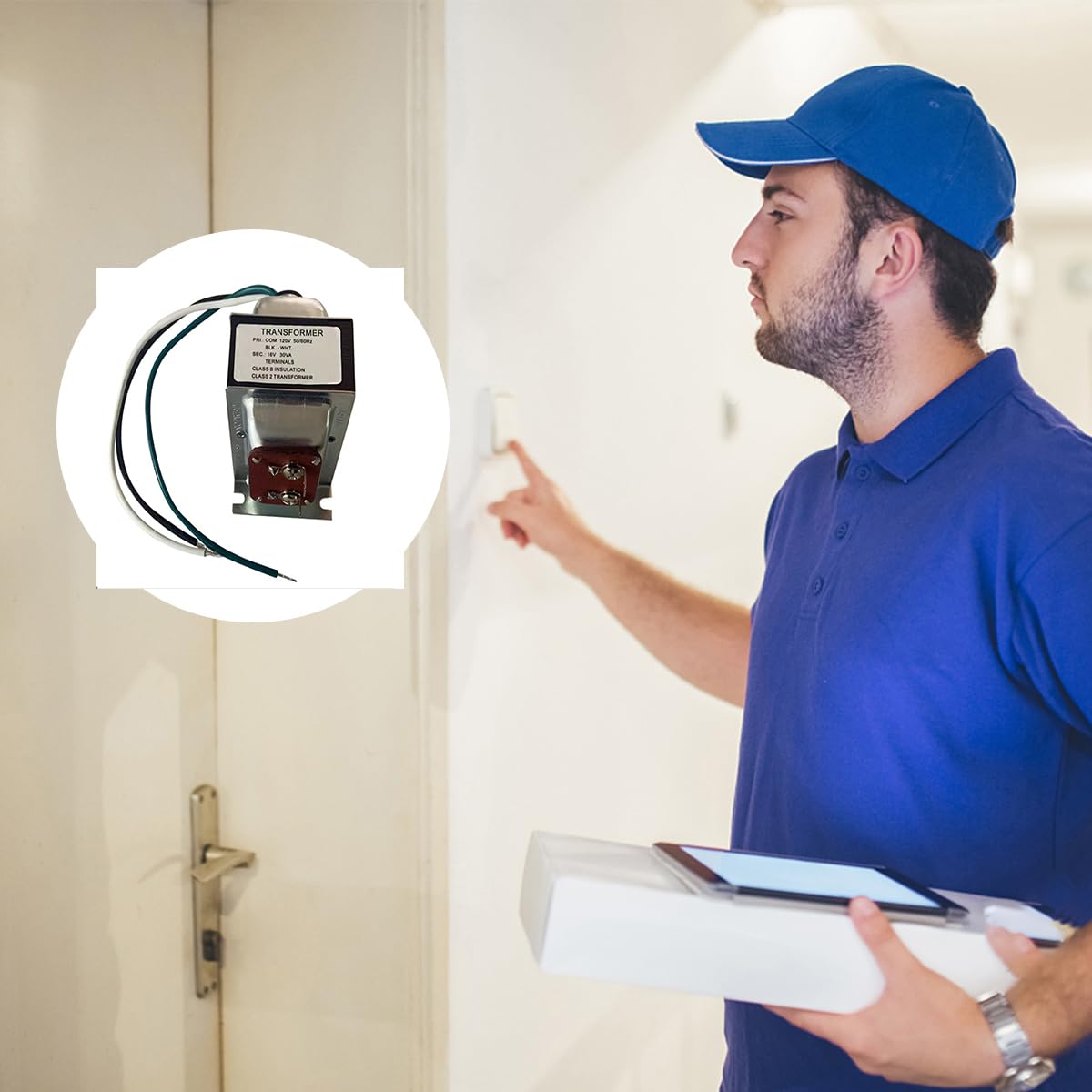 16V 30VA Doorbell Transformer for Ring Video Doorbells