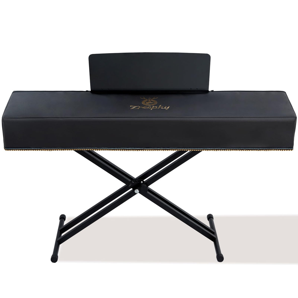 Zreephy Piano Keyboard Dust Cover with Music Stand Opening of Zipper Design, Dust Proof Cover Compatible for Yamaha DGX670 88-Key Digital Piano Keyboard KBP Series Keyboards