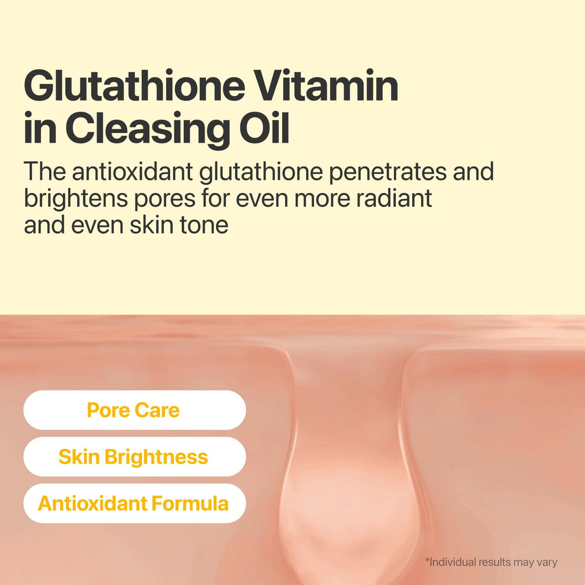 numbuzin No.5 Cleansing Oil, Glutathione & Vitamin C Cleanser for Pores, Sebum & Dark Spots, Rich Oil Texture for Makeup Removal, Radiance Boost & Even-Looking Tone, Helps Soothe Redness 6.76 fl oz
