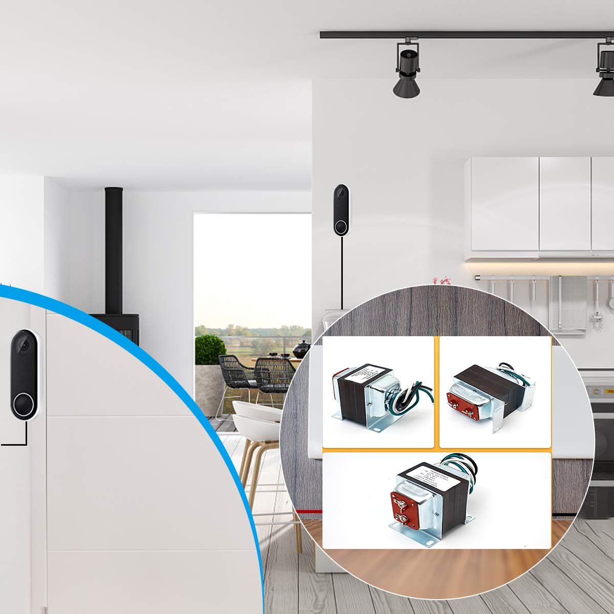 16V 30VA Doorbell Transformer for Ring Video Doorbells