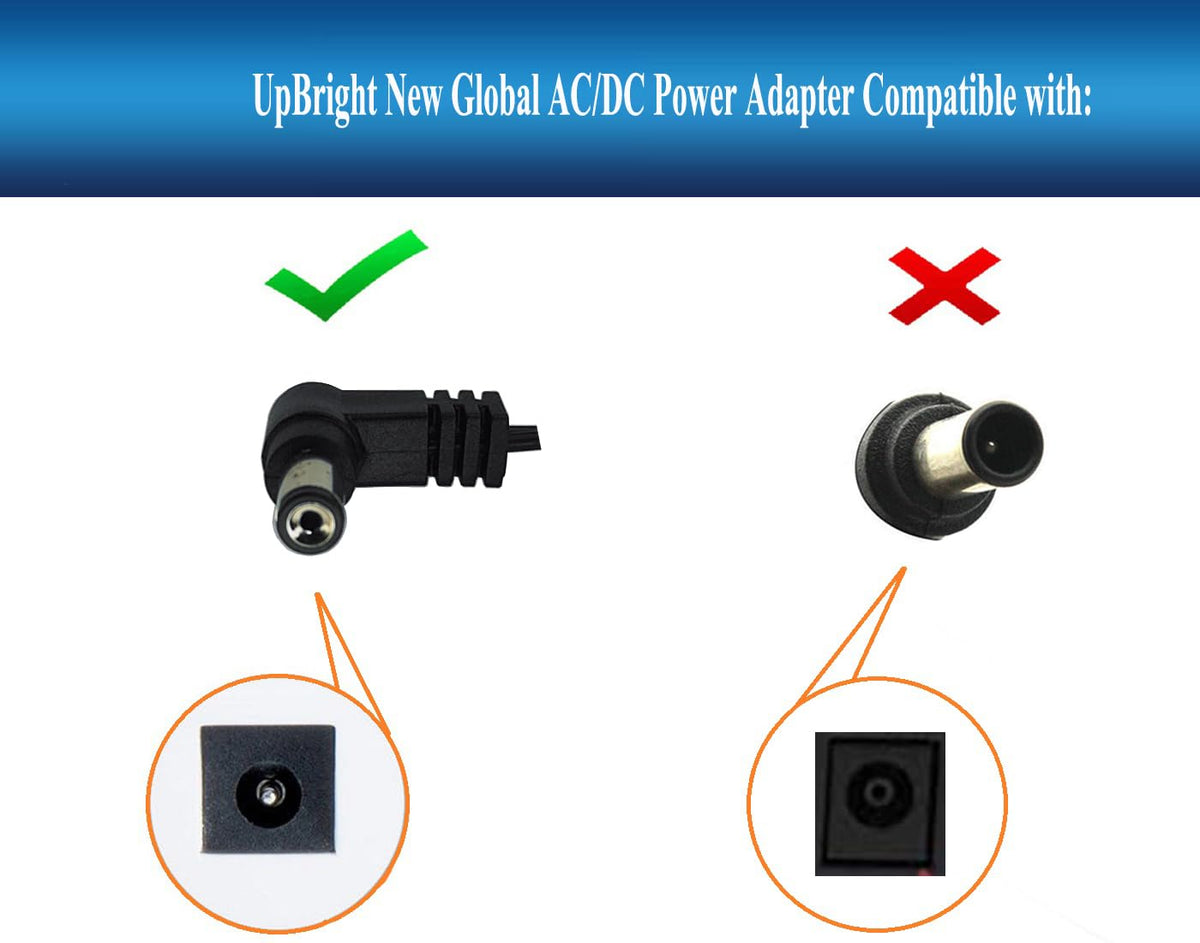UpBright 12V AC/DC Adapter Compatible with Casio Privia PX-100 PX-110 PX-120 PX-200 PX-300 PX-310 PX-320 PX-500L WK-1200 WK-1250 WK-1300 WK-1350 CT640 CTK-5000 CPS85 Piano Keyboard AD-12MLA(U) FC2