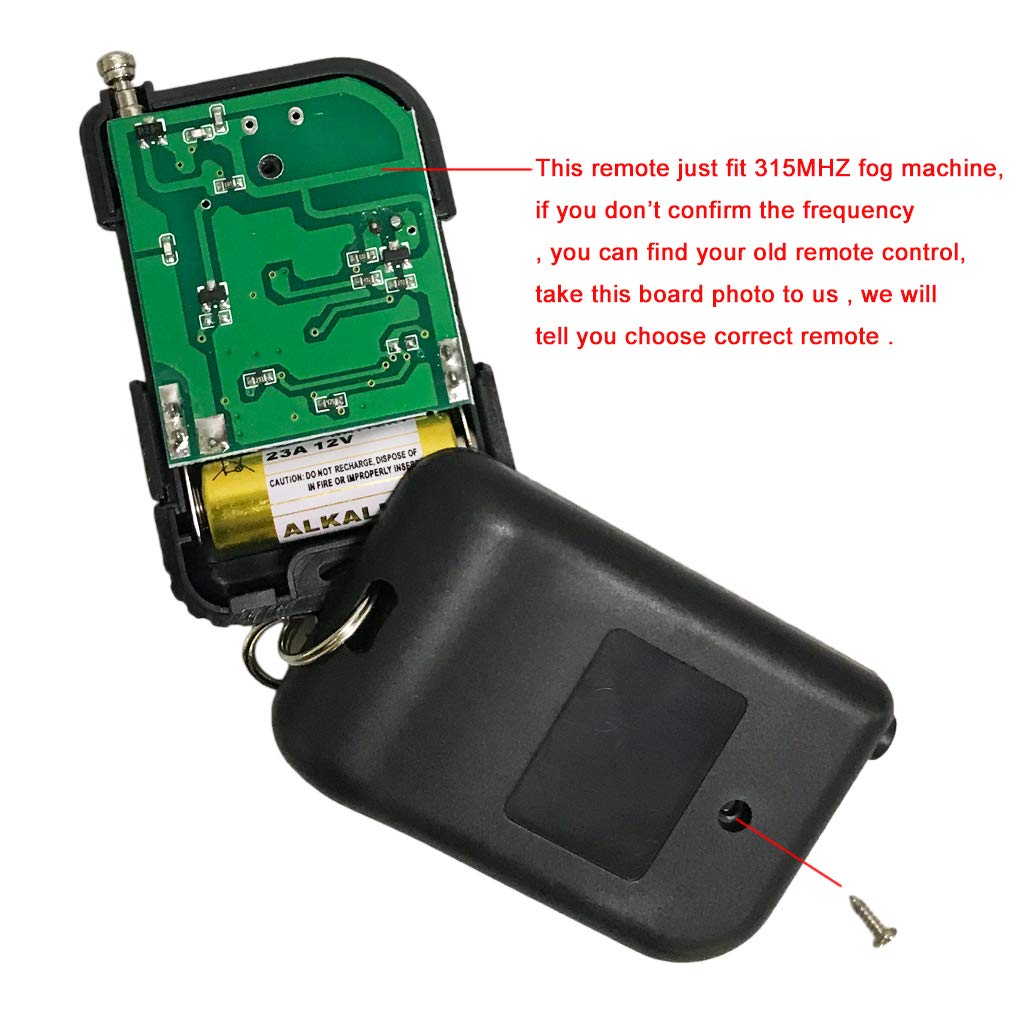 Sharelife Wireless Remote Controller Receiver Replacement Part for 400 500 900W Fog Smoke Machine Part Remote Fit for Frequency 315