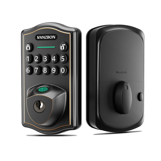 Keyless Entry Door Lock for Front Door,Smart Doorknob Keypad Deadbolt,ORB