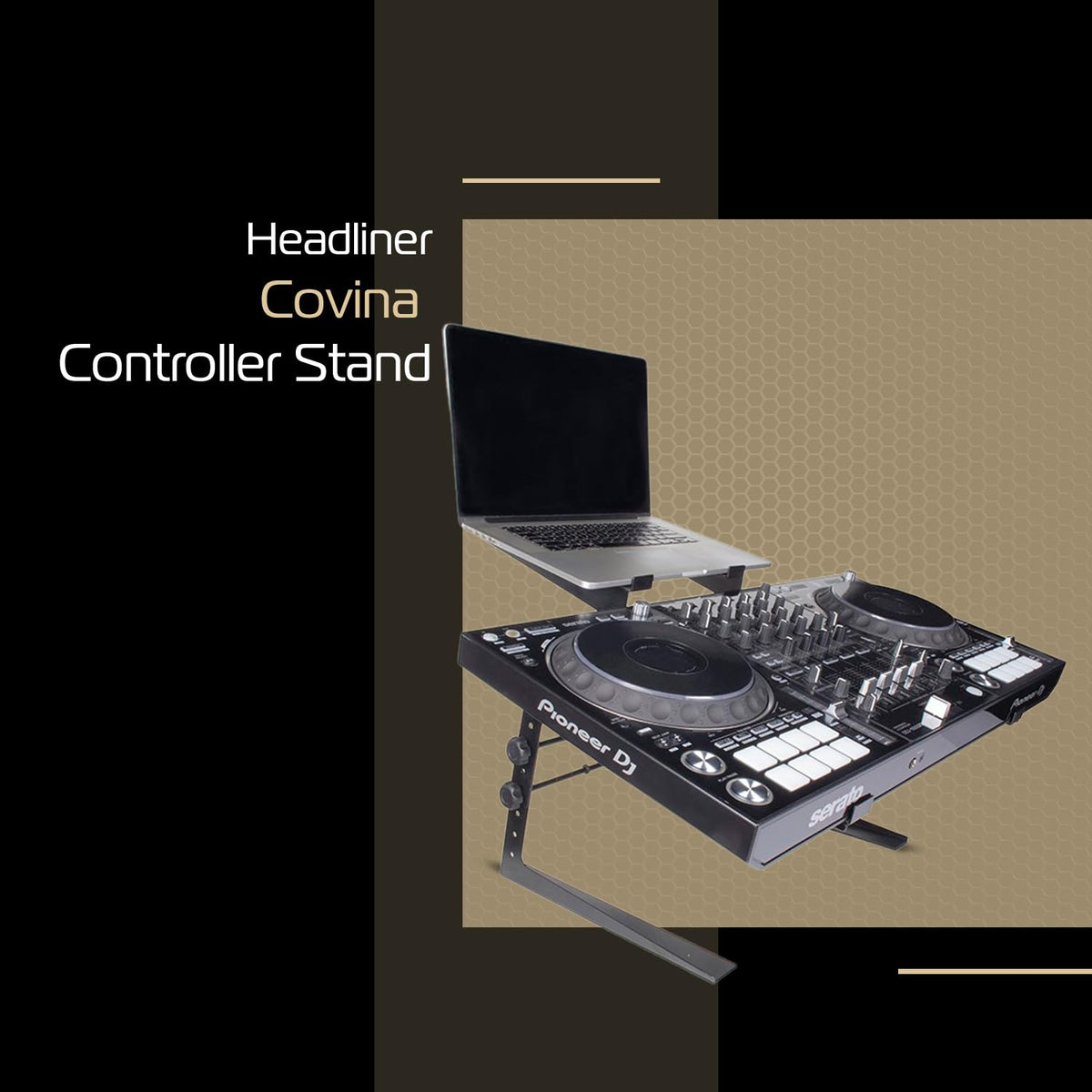 Headliner Covina DJ Controller Stand (HL20003), Rubber