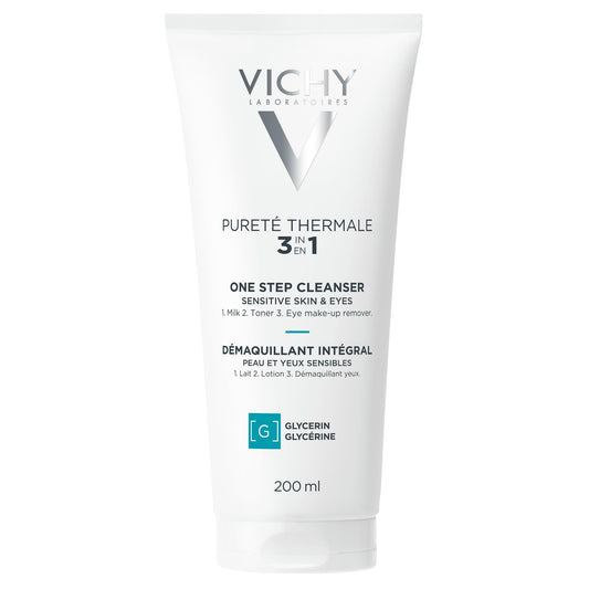 VICHY Pureté Thermale One Step Cleanser for Sensitive Skin, 6.7oz