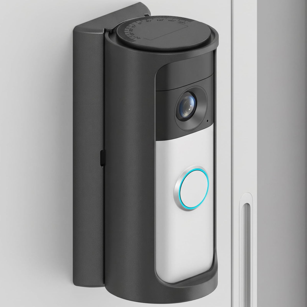 360° Adjustable Ring Doorbell Angle Mount for 2026 Newest Battery Doorbell/Plus/Pro (2nd Gen), No-Drill Adhesive Corner Wedge Kit with Rain Cover, Anti-Theft Video Doorbell Kits for Houses Apartments